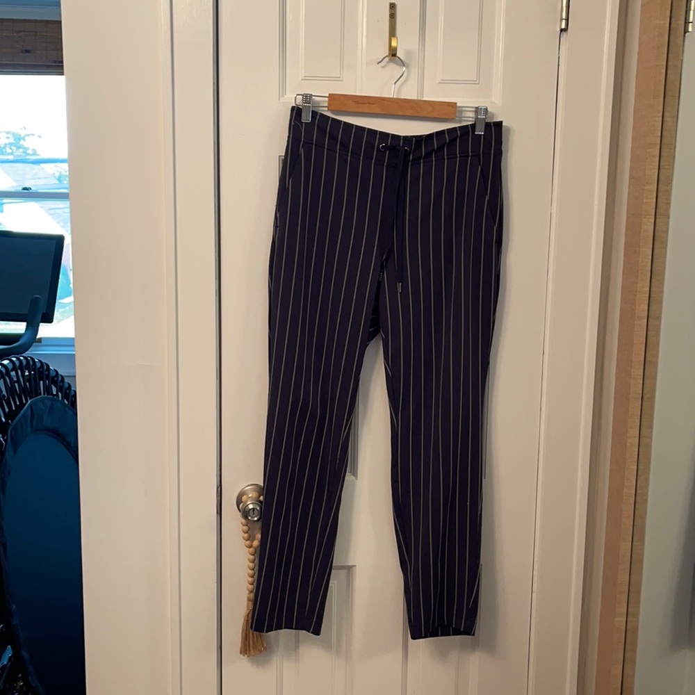 Athleta  pinstripe pant.